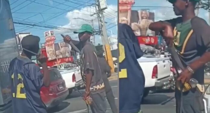 PN apresa a 14 limpiavidrios haitianos en SDO luego de video viral con puñales