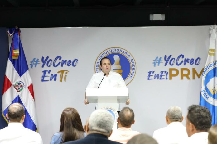 Paliza afirma que el PRM ganará en primera vuelta porque “no para de trabajar y de crecer”