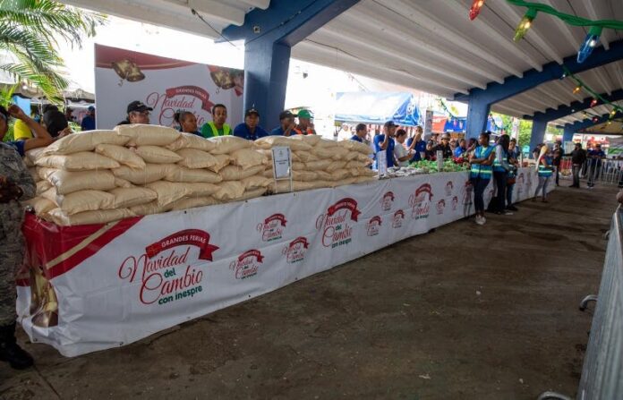 Productos para la cena de Navidad a precio de feria