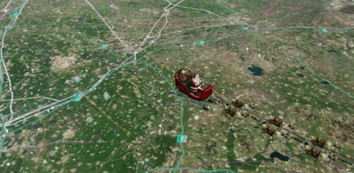 ¿Ya recibió? Santa Claus está repartiendo regalos con sus renos, según el Pentágono