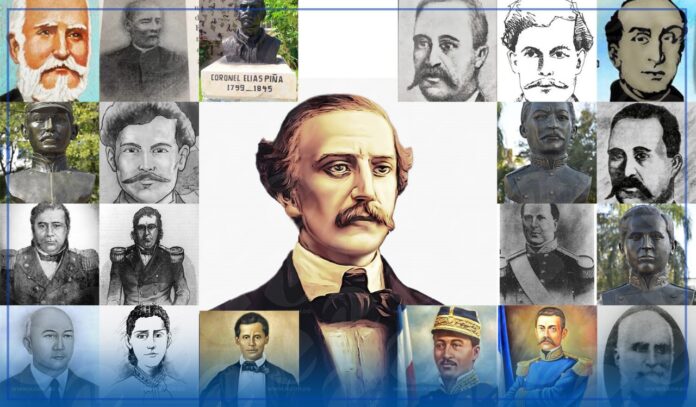 Héroes independentistas y restauradores honrados con designaciones de territorios RD