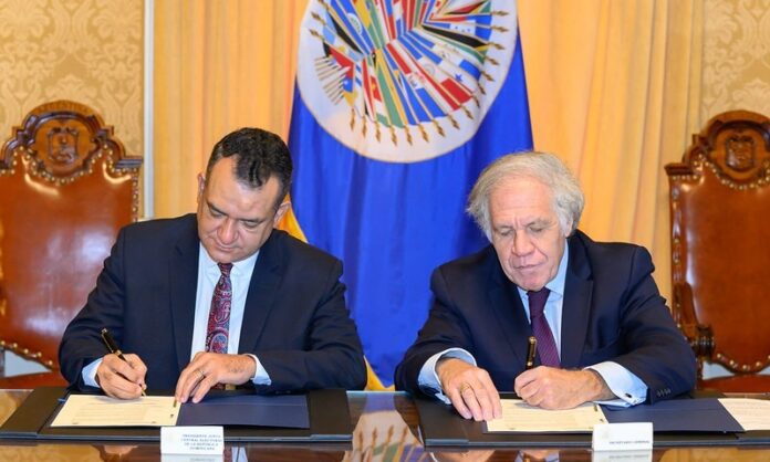OEA y JCE firman acuerdo sobre procedimiento  de observación de elecciones dominicanas