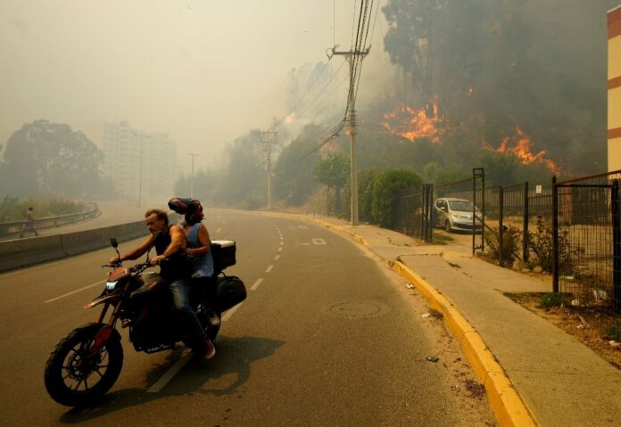 Impactantes fotos de los devastadores incendios Chile