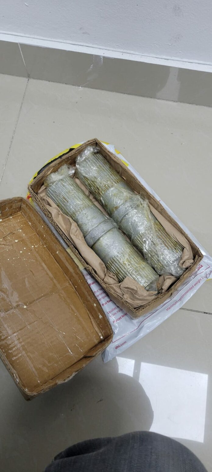 DNCD incauta 800 gramos de cocaína que iban a ser enviados a Francia