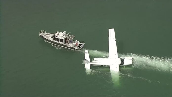 Un hidroavión se estrelló cerca de la terminal de cruceros de Miami