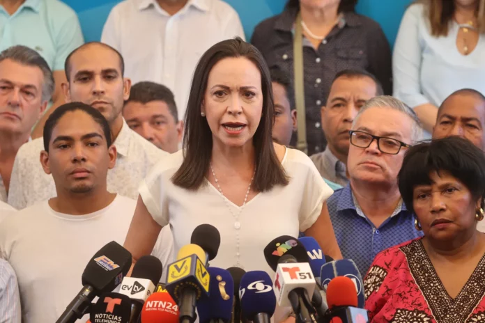 La opositora venezolana María Corina Machado ratifica que continuará en la ruta electoral