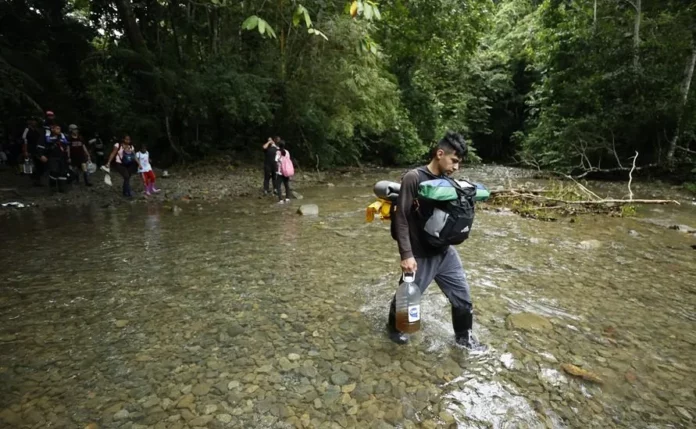 Migrantes en el Darien