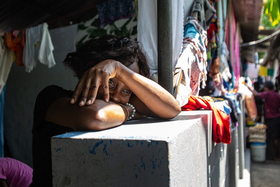 La aparente tranquilidad en Haití permite ir al mercado o a la iglesia