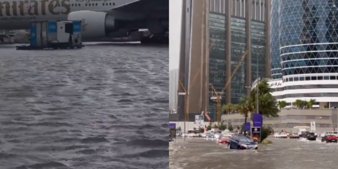 Fuertes lluvias e inundaciones paralizan aeropuertos y carreteras de Dubái  