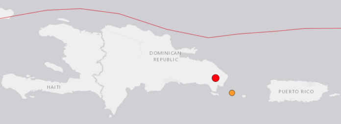 Se registra temblor de tierra con epicentro en Higüey