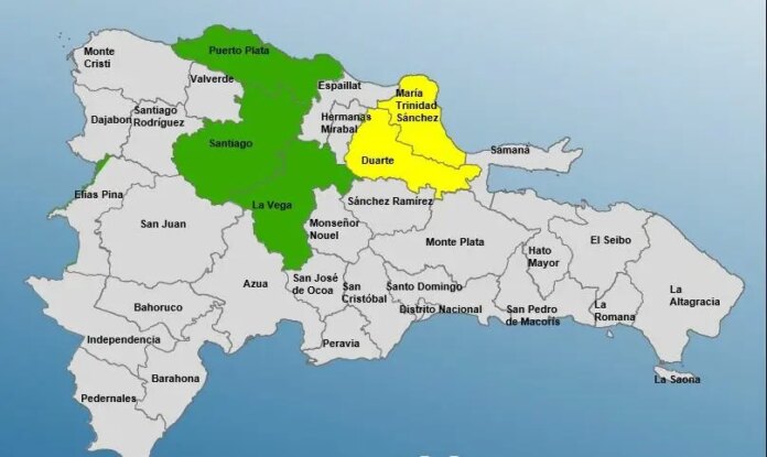 El COE mantiene dos provincias en alerta amarilla y a tres en verde