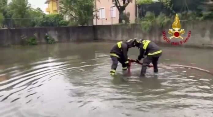 El norte de Italia registra graves inundaciones por intensas lluvias y granizadas