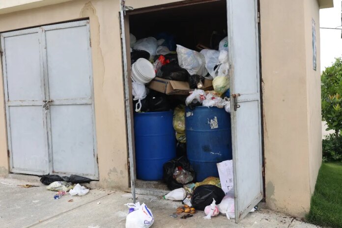 Basura, gusanos y mal olor en residencial de Pantoja