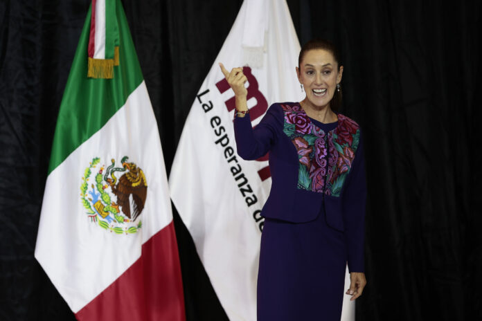 Claudia Sheinbaum agradece por convertirse «en la primera mujer presidenta de México»