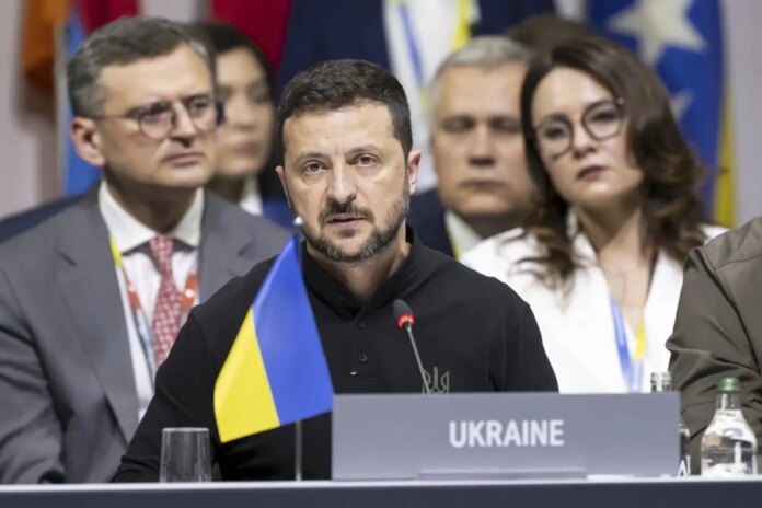 Con ausencia de Rusia, líderes mundiales estudian posible hoja de ruta para paz en Ucrania