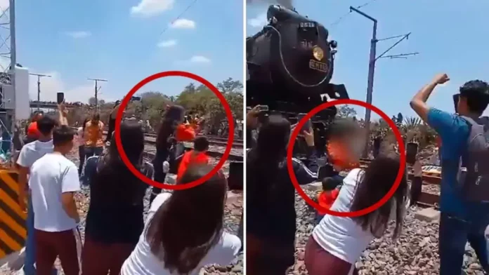 Dramático accidente: quiso sacarse una selfie durante el paso de un tren y la locomotora la desnucó
