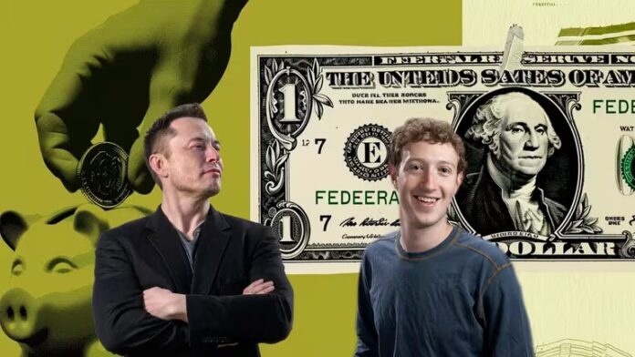 Elon Musk y Mark Zuckerberg, CEO que cobran solo 1 dólar de salario anual