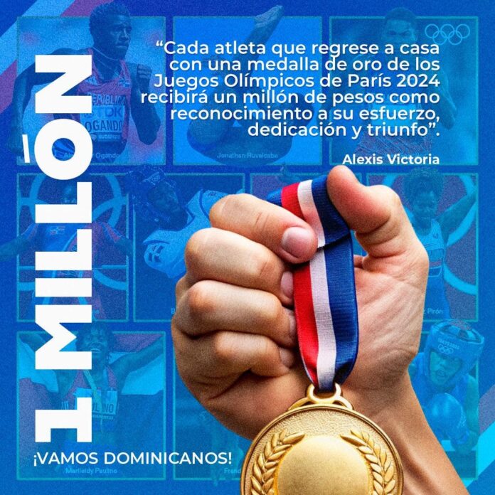 Juegos Olímpicos de París 2024: Senador dará un millón de pesos a dominicanos que ganen medalla de oro