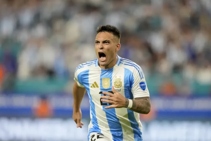 A puro gol, Lautaro Martínez se está tomando revancha en la Copa América con Argentina
