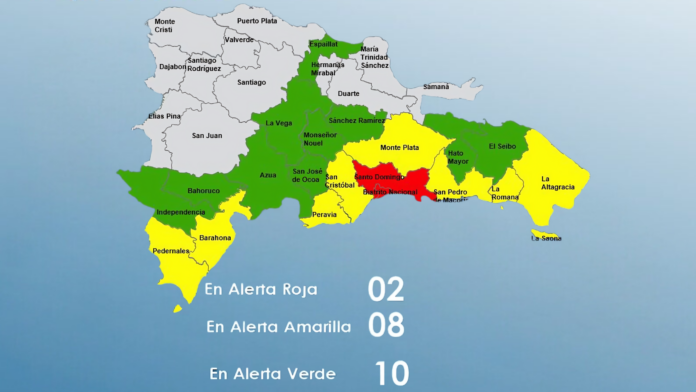 ATENCIÓN: Santo Domingo y el Distrito Nacional en alerta roja por onda tropical