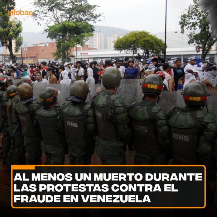 Al menos un muerto durante las protestas en Venezuela