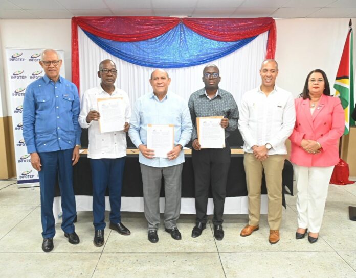 Infotep y Ministerio de Trabajo de Guyana acuerdan mejorar el sistema de formación técnico en ambos países