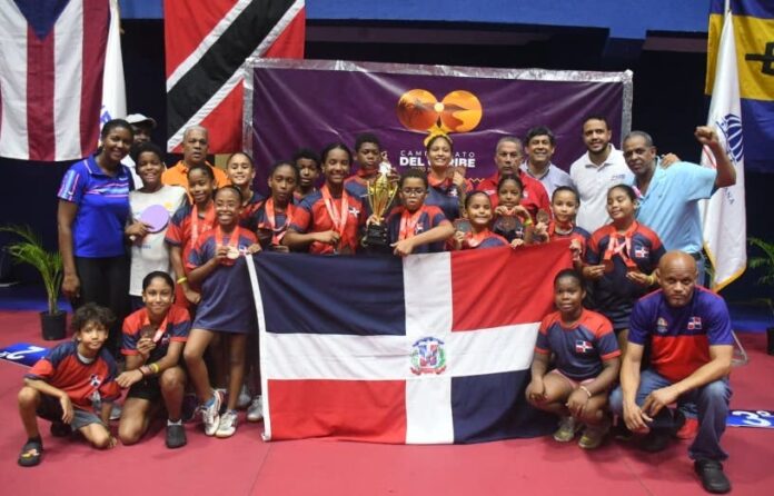 RD, segundo lugar en infantil y juvenil de tenis mesa del Caribe
