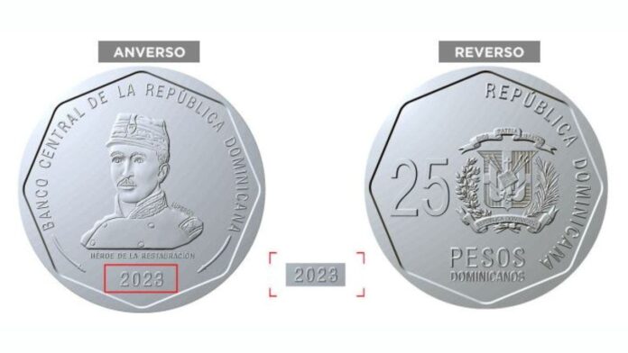 ¡Esta es la nueva moneda de RD$ 25 que circulará desde agosto!