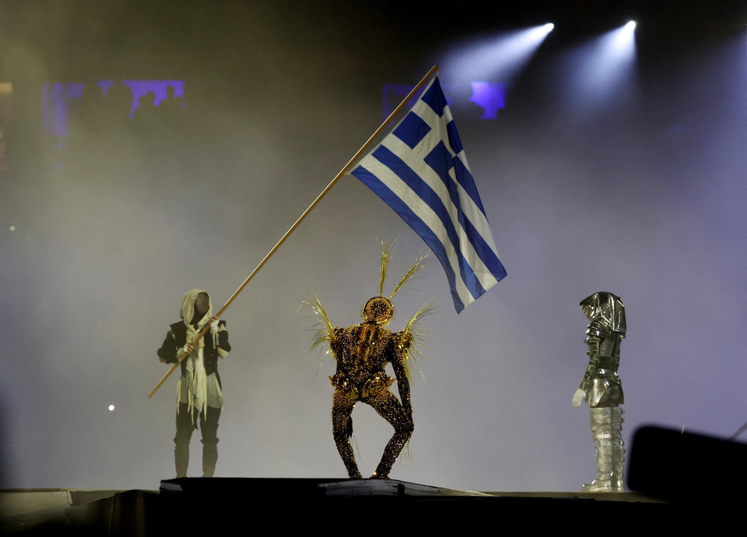 La representación final de Records, dirigida por Tom Jolly. La ceremonia de clausura de los Juegos Olímpicos de 2024. "Stade de France".