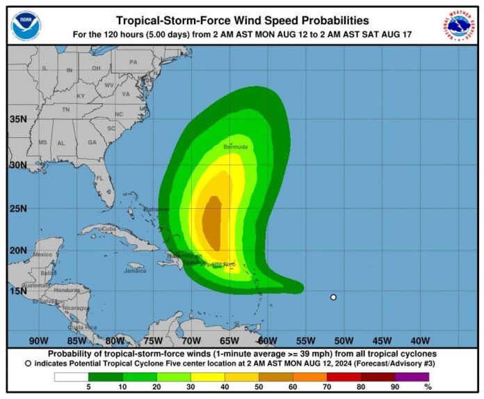 EE.UU. alerta de amenaza de tormenta tropical en Puerto Rico y las Islas Vírgenes