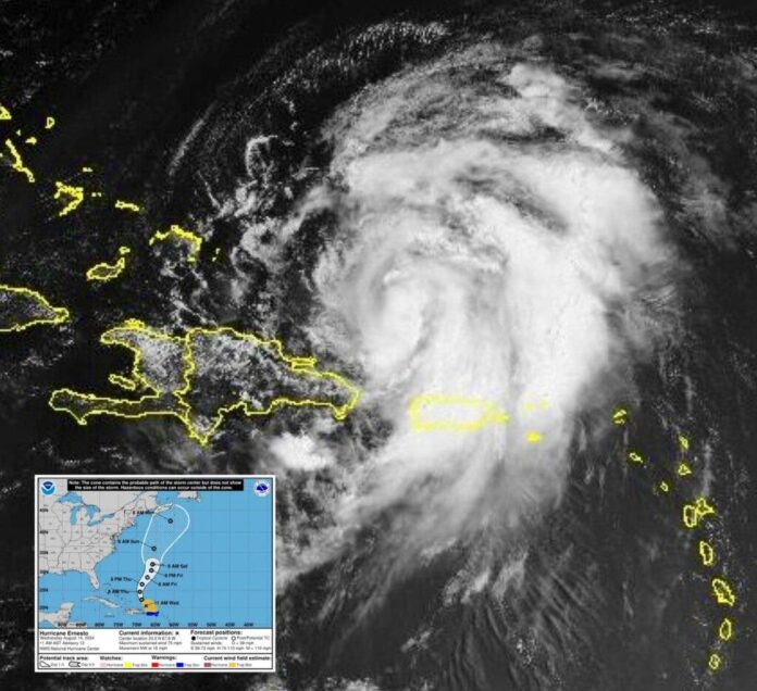 Ernesto se convierte en huracán al norte de Puerto Rico