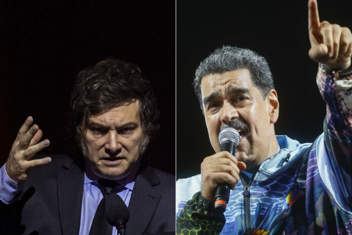 El cielo “aplastará” a los comunistas, respondió Milei a Maduro, que lo acusó de satánico
