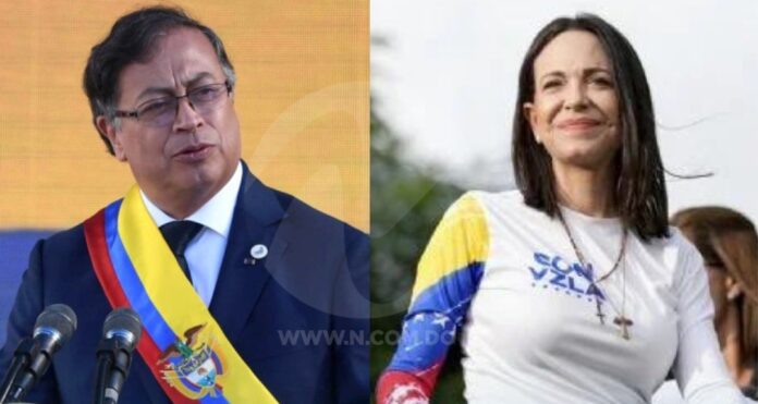 Gustavo Petro y María Corina Machado