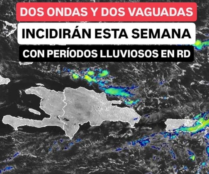 Dos ondas tropicales, vaguadas, humedad marina y temperaturas calurosas provocarán lluvias esta semana