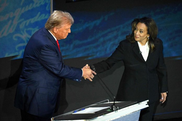 Comienza el debate entre Donald Trump y Kamala Harris con un apretón de manos y una presentación formal