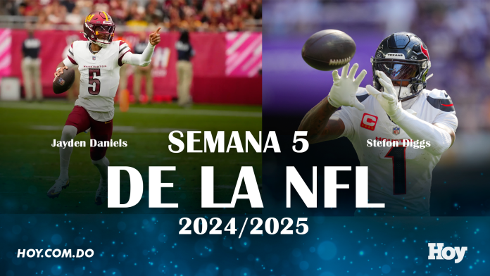 Semana 5 de la NFL 2024-2025: ¿Quiénes son los favoritos para cada partido?