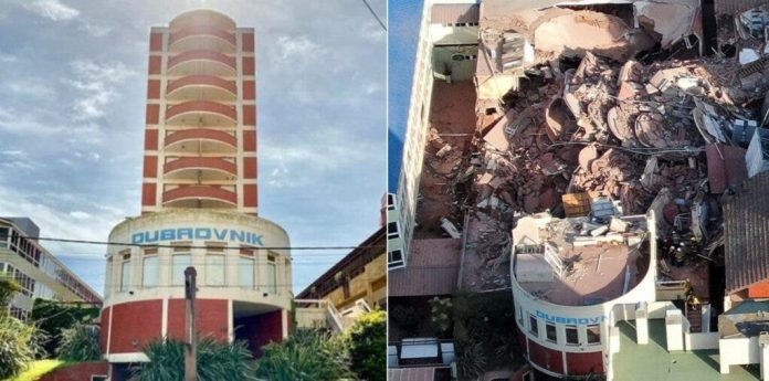 Edificio de 10 pisos se desploma y hay decenas personas atrapadas en Argentina
