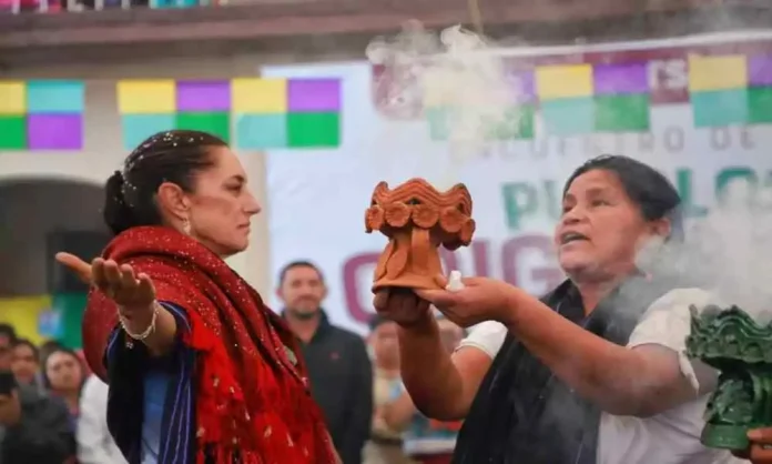 La investidura de Sheinbaum no incluyó un ritual de brujería, era una ceremonia indígena