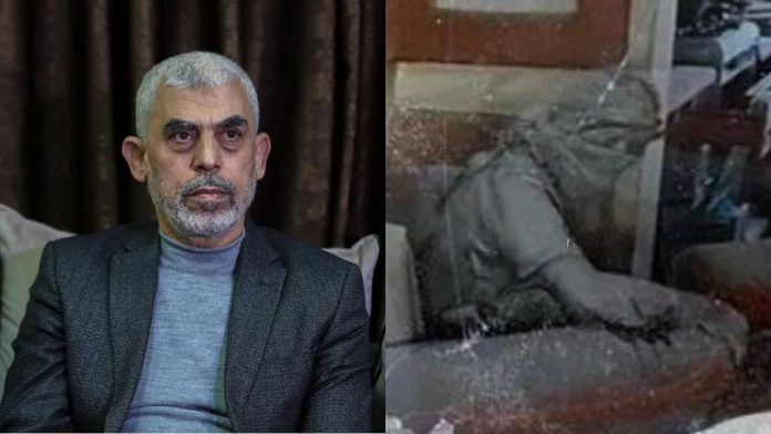 Momento en que un drone identificó a Yahya Sinwar oculto y moribundo dentro de vivienda en Gaza