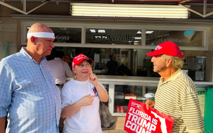 Para cubanos de la Pequeña Habana de Miami la “única opción” es Trump