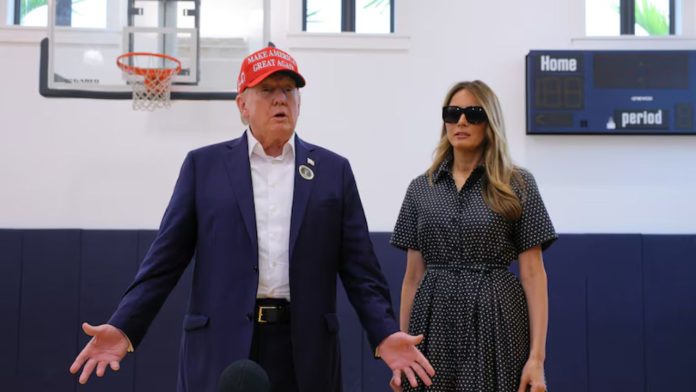 Trump afirma que «será una gran victoria», luego de depositar su voto