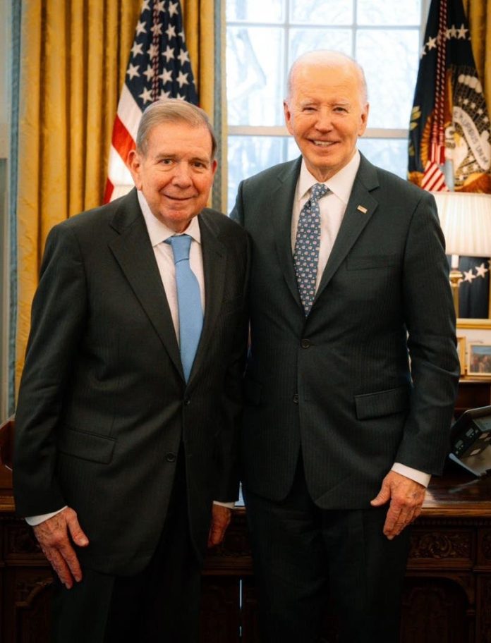 Biden recibe a Edmundo González y expresa apoyo