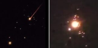 Lluvia de misiles iraníes sobre el cielo de Israel