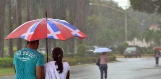 Lloverá en el norte, sur y este; vaguada generará aguaceros en casi la mitad del país