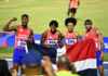 juegos centroamericanos. Melenciano y Marileidy empujan fuerte y dan a República Dominicana oro y récord en relevo mixto 4X400