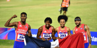 juegos centroamericanos. Melenciano y Marileidy empujan fuerte y dan a República Dominicana oro y récord en relevo mixto 4X400