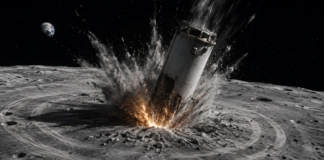 Un cohete de SpaceX habría chocado con la Luna a una gran velocidad y dejado un cráter
