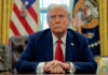 Trump rompe su silencio sobre el deterioro de las condiciones en un portaaviones de EE.UU.