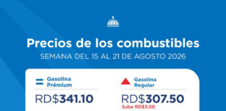 Gobierno aumenta RD$3 a gasolina y gasoil regular. Sindicalistas amenazan con aumento pasaje