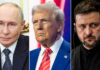 El Kremlin revela la única razón por la que Putin, Trump y Zelenski podrían reunirse